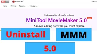 How to Uninstall MiniTool Movie Maker 50 [upl. by Adnwahs]