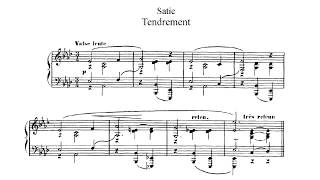 Erik Satie 1902 Tendrement voice amp piano [upl. by Delainey]