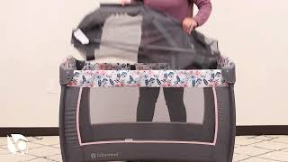 Howto Video Baby Trend Nursery Center Playard Folding [upl. by Romine557]