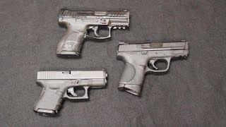 HK VP9SK vs Glock 26 vs SampW MampP9C [upl. by Giark]