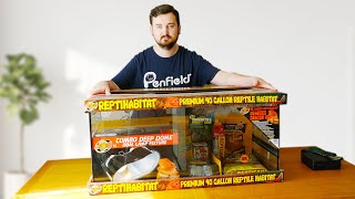 Bearded Dragon Setup Review Zoo Med 40 Gallon ReptiHabitat Bearded Dragon Kit [upl. by Iemaj31]