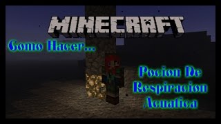 MINECRAFT  Como HacerPoción De Respiración Acuática [upl. by Dorothy]