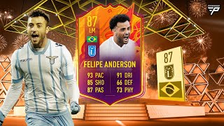 تجربة بطاقة جناح البرازيل Headliners Felipe Anderson  فيفا ٢٢ [upl. by Rialcnis3]