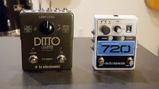 TC Electronics Ditto X2 vs EHX 720 stereo looper [upl. by Treblihp]