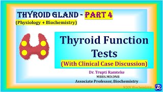 4 Thyroid Function tests  Thyroid Gland  Biochemistry  NJOYBiochemistry [upl. by Eiroc]