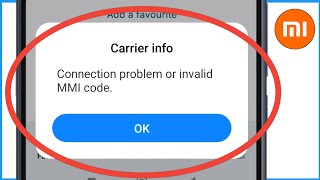 Connection Problem Or Invalid MMI Code Redmi  Connection Problem Or Invalid MMI Code Mi Phone [upl. by Gawen]