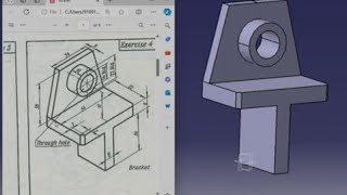 Catia V5 Tutorial Beginner Drawing Exercise 4 [upl. by Primaveras166]