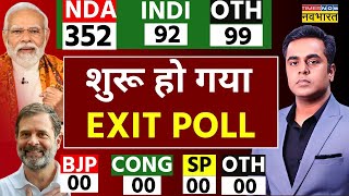 EXIT POLL 2024 LIVE Lok Sabha Election Results  NDA  INDI Alliance  PM Modi  Rahul Gandhi [upl. by Murdocca]