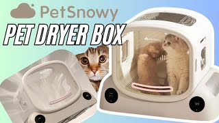 Is This The COOLEST Cat Grooming Ever Made PetSnowy SMILE Pet Dryer Box Cat Dryer Box Pet Groomer [upl. by Norahs609]