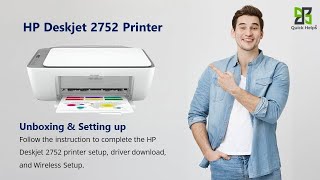 HP Deskjet 2752 printer setup  Unbox HP Deskjet 2752 printer  WiFi setup [upl. by Evie]