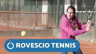 ROVESCIO a due mani tutorial tennis [upl. by Lukey]