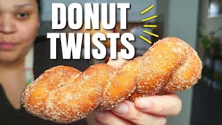 Homemade Soft Donut TWISTS Recipe [upl. by Yendahc614]