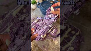 Ube Rice Krispie Treats roydxcookware Cast Iron Dutch Oven ube filipinofood ricekrispytreats [upl. by Ohploda]