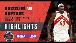 Epic Comeback Grizzlies vs Raptors  Incredible Game Highlights [upl. by Seve]