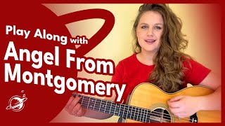 Angel from Montgomery Guitar Play Along  Easy Beginner Lesson with Chords amp Lyrics [upl. by Ahseit37]