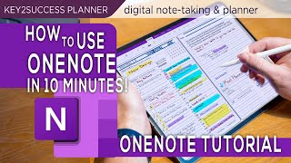 OneNote Basics Tutorial Note taking Digital Planning [upl. by Catherina569]