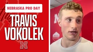 Former Nebraska Football tight end Travis Vokolek recapped his Pro Day workout I Huskers [upl. by Hgielyak837]