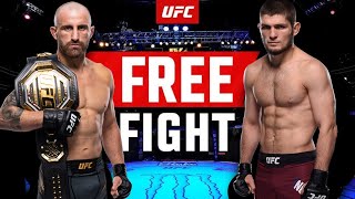 KHABIB vs VOLKANOVSKI  full fight  free fight  ufc [upl. by Arad]