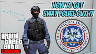 GTA 5 online how to get SWAT Police outfit rare easiest way Tutorial gta 5 noose swat outfit [upl. by Fadil124]