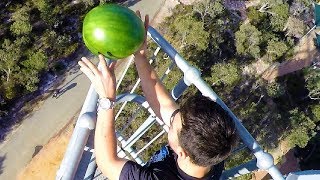 Watermelon Survives 45m Drop Test  How Ridiculous [upl. by Obara]