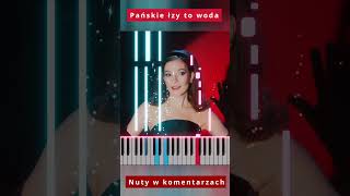 sanah  Pańskie łzy to woda 🎹 Piano Tutorial 🔥 Nuty shorts [upl. by Ajad903]