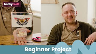 Cross Stitch Beginner Project  Get Started in Cross Stitch  Hobbycraft [upl. by Ednargel]