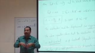 Lecture 21 Oscillatory motion [upl. by Anailuy]