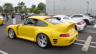 Rare 580hp Yellow Ruf CTR2 Sport Porsche 993 Turbo [upl. by Enieledam]