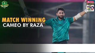 MatchWinning Cameo By Raza  Rawalpindi vs Abbottabad  National T20 202324  PCB  M1W1L [upl. by Darsie]