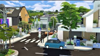 ♥ Neighborhood modern ♥ Residential  NO CC   Gallery Art  The Sims 4  STOP MOTION  TymMess [upl. by Countess]