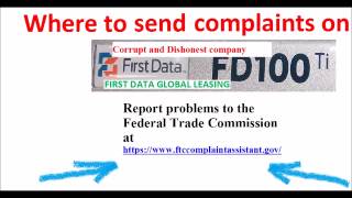 First Data 5 FEDERAL TRADE COMMISSION FILE FTC COMPLAINT [upl. by Hayley]