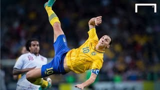 Zlatan Ibrahimovics famous 30yard bicycle kick vs England [upl. by Odranreb994]