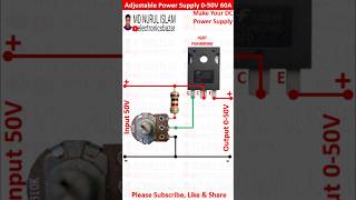 Adjustable DC Power Supply 050V 60A  Make DC Power Supply at Home  Variable DC Power Supply [upl. by Bryce]