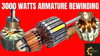 coil rewinding of a Universal Motor Armature [upl. by Lunette593]