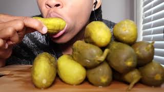 Pickle Eating ASMR ASMR Phan Challenge  Extreme CRUNCHING and SLURPING [upl. by Aiciled]