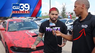 I GOT INTERVIEWED BY CW39 NEWS ABOUT HOUSTON CAR MEETS [upl. by Nairadal]