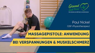 Massagepistole Anwendung bei Verspannungen amp Muskelschmerz [upl. by Dolora]