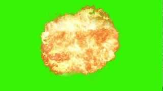 Explosion croma key green screen [upl. by Dnomayd]