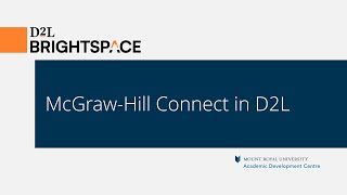 McGraw Hill Connect in D2L [upl. by Godfry]