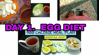 TRYING EGG DIET BY VERSATILE VICKY  DAY 1900 CALORIES DIET PLAN VERSATILEVICKY VICKYPEDIA EGG [upl. by Llirrehs568]