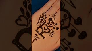 R❤️J latters mehndi deshign mehnditatto mehndi hennatattoo trending shortsfeed love [upl. by Jegar]