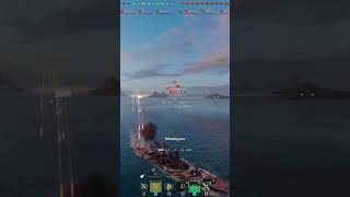 SOV SOYUZ The Most Chaotic Battleship Sinking EVER 💥 World of Warships wows shorts [upl. by Duma]