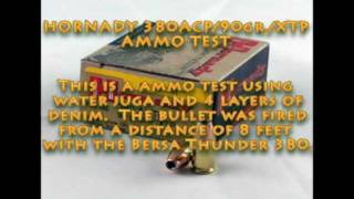 Hornady Custom 380ACP90grXTP Ammo Test [upl. by Madelaine662]