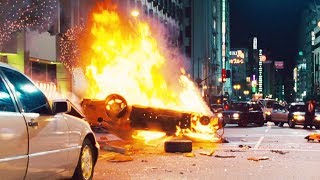 FAST and FURIOUS TOKYO DRIFT  City Chase  Han Dies RX7 amp EvoX vs 350Z amp 350Z 1080HD [upl. by Akehsyt625]