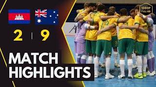 HIGHTIGHTS FUTSAL AUSTRALIA vs KAMBOJA • AFF FUTSAL CHAMPIONSHIP [upl. by Jean398]