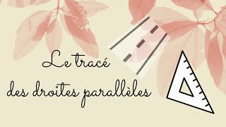 CM1  Le tracé des droites parallèles [upl. by Haorbed219]