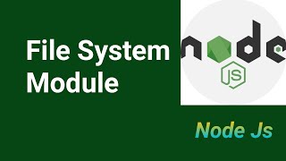 File System Module fs module  Part 8  Node Js tutorial in Hindi 2021 [upl. by Sirrom]