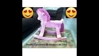 COMO FAZER CAVALINHO DE MADEIRA  DIY  MAKING WOODEN HORSE [upl. by Yetty]