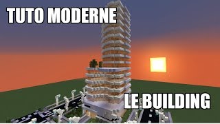 Minecraft  Tuto ville moderne 03  Le Building 12 [upl. by Nodnas]