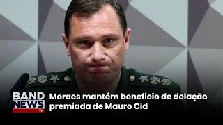 Acaba depoimento de Mauro Cid ao STF  BandNewsTV [upl. by Pablo]